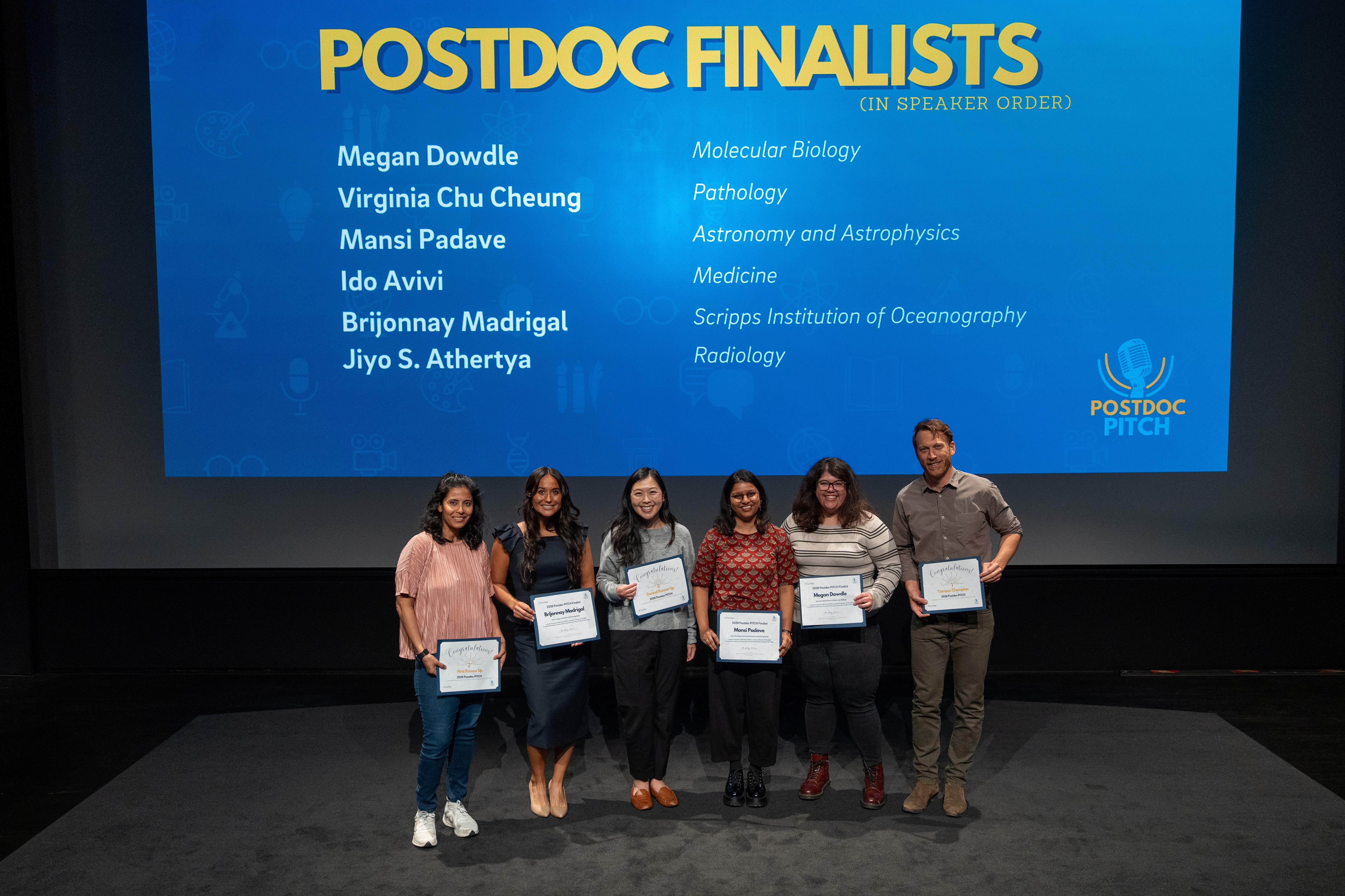 Postdoc Pitch Finalists
